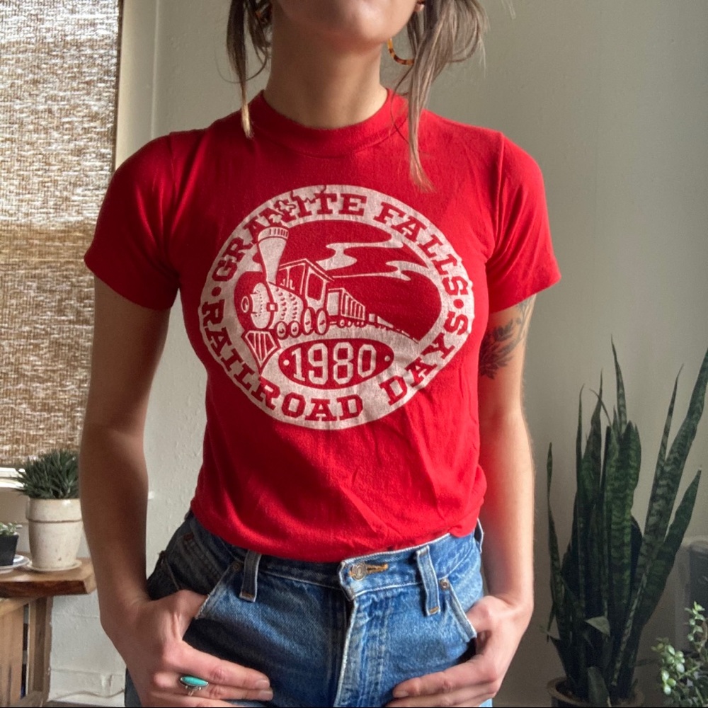 Vintage 1980 Granite Falls, WA Railroad Days tee